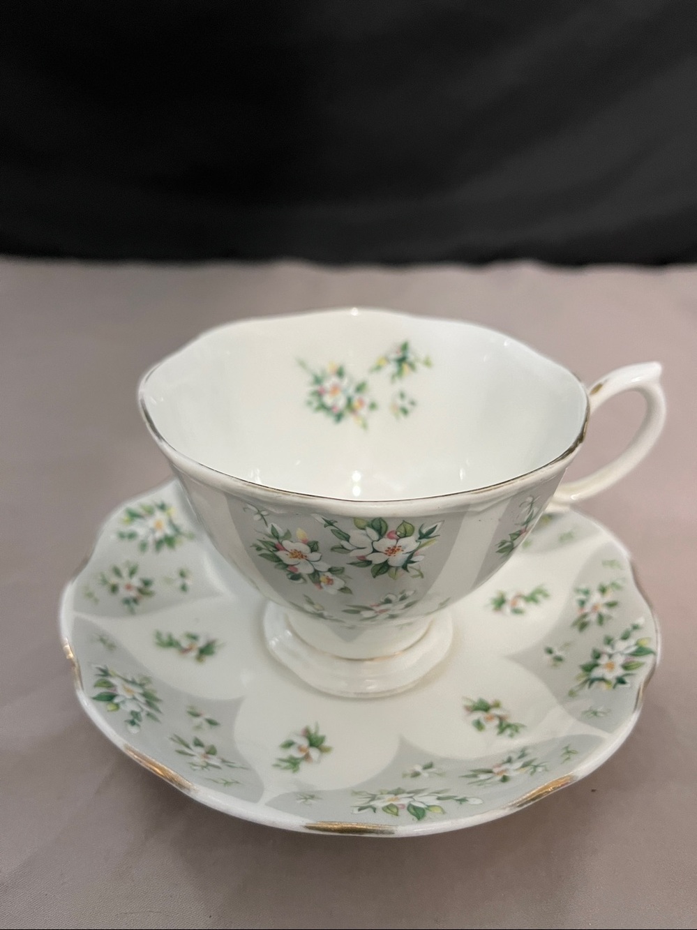 Royal Albert Debutante Series "Rapture" tea cup and saucer